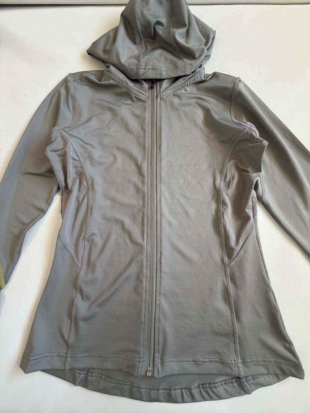 NordicTrack Jacket Womens M Gray Gray Hooded Full Zip Athletic